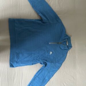 Burberry Blue Quarter-Zip Pullover